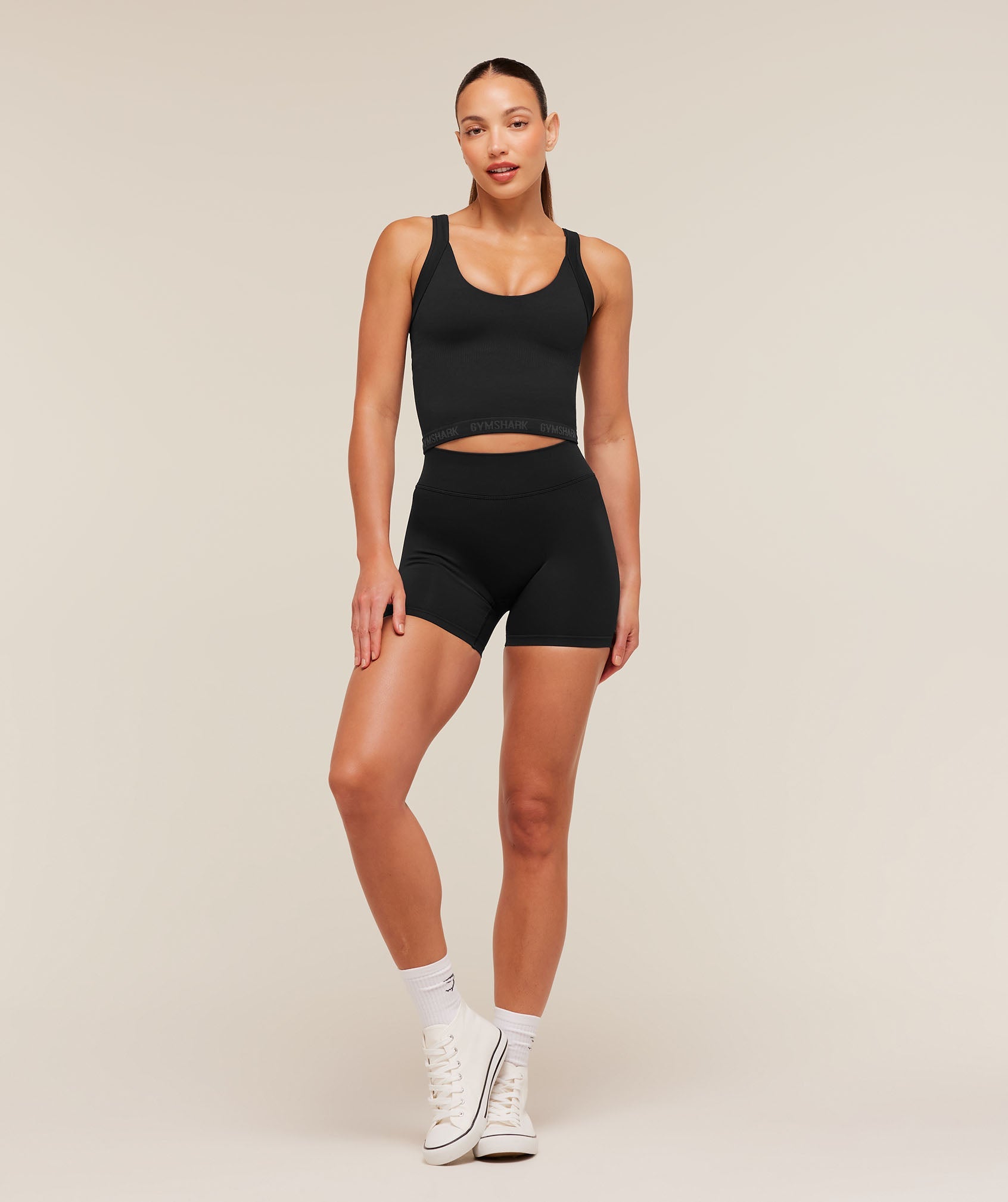 Women's Gymshark Flex V4 Tank Top Black