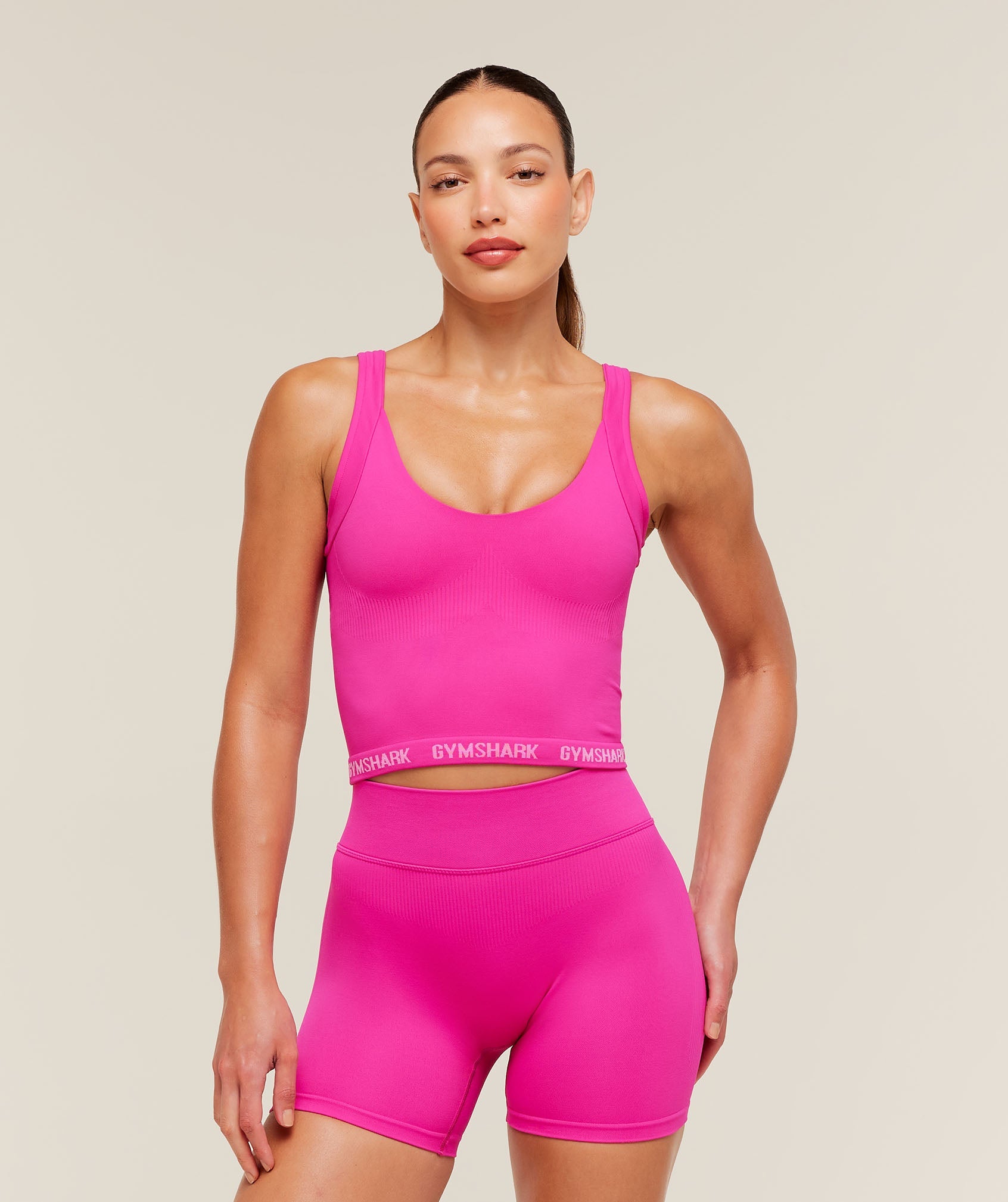 Women's Gymshark Flex V4 Tank Top Super-Set Pink