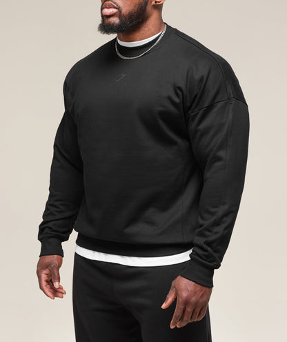 Gymshark Premium Power Crew Black