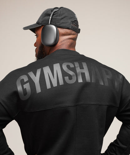 Gymshark Premium Power Crew Black