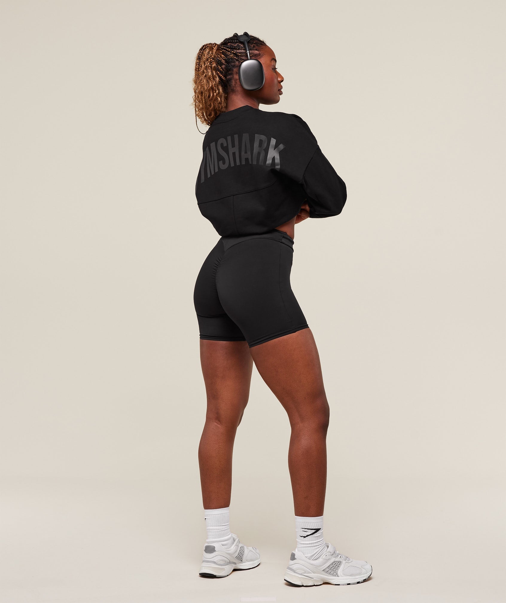 Gymshark Premium Power Crew Black