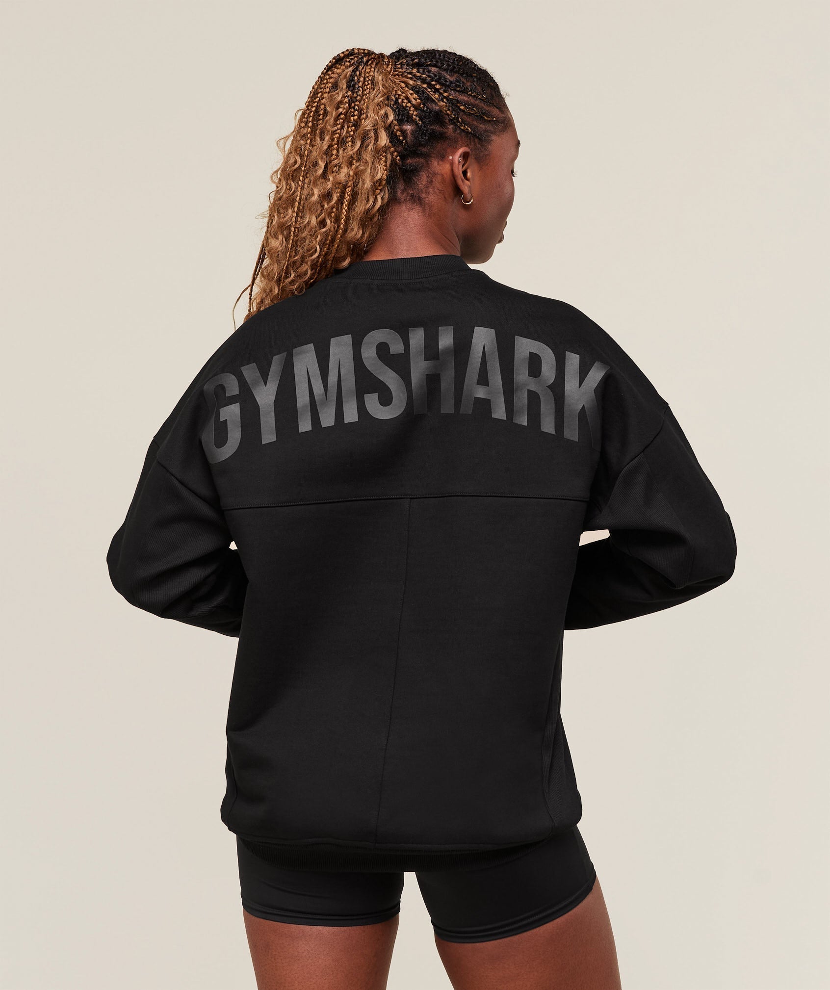 Gymshark Premium Power Crew Black