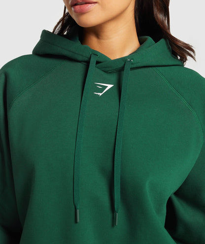 Women's Gymshark Fraction Hoodie Conditioning Green