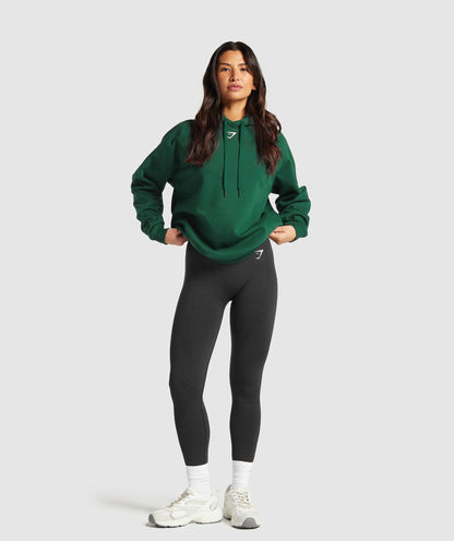 Women's Gymshark Fraction Hoodie Conditioning Green