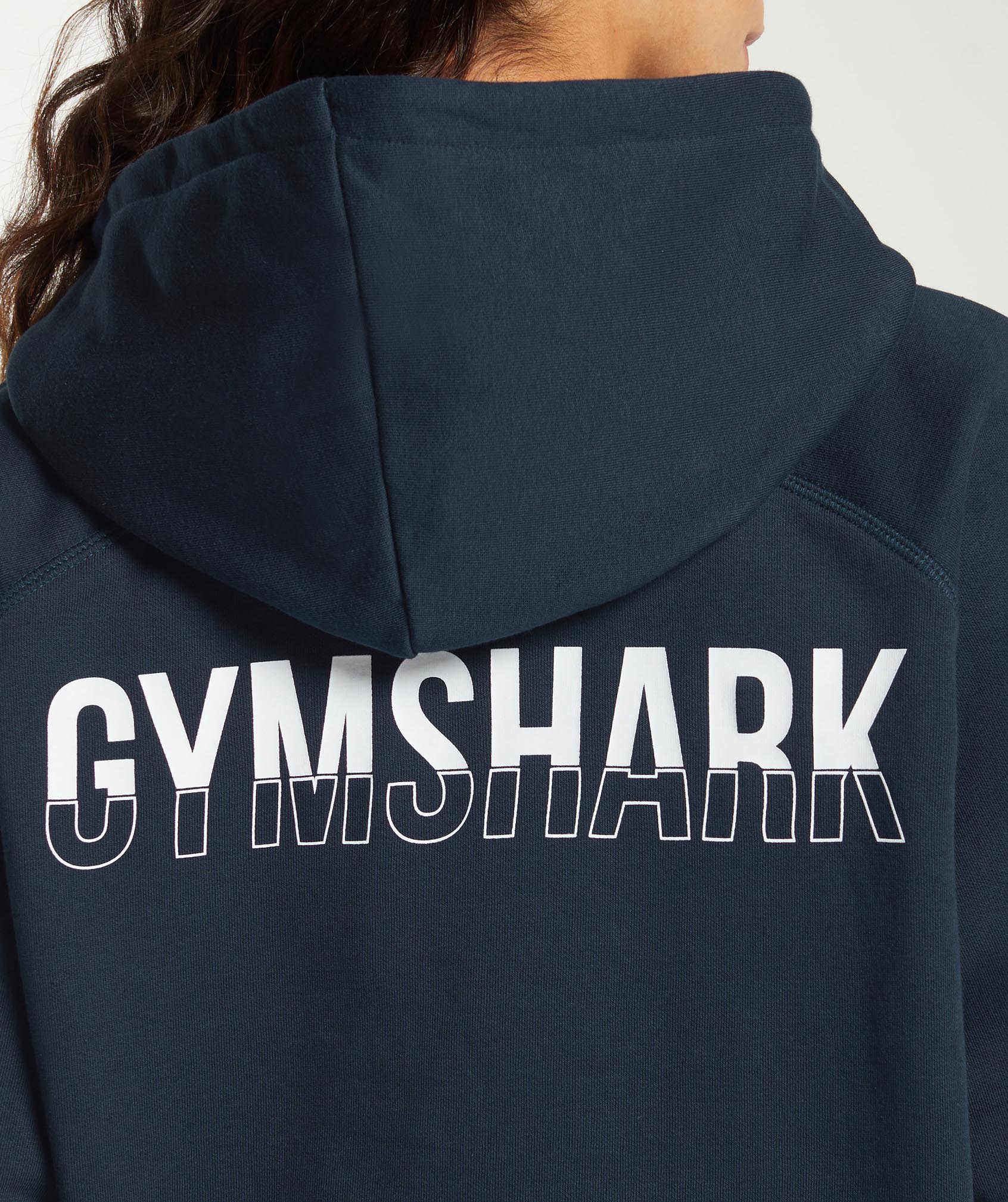 Women's Gymshark Fraction Hoodie Navy