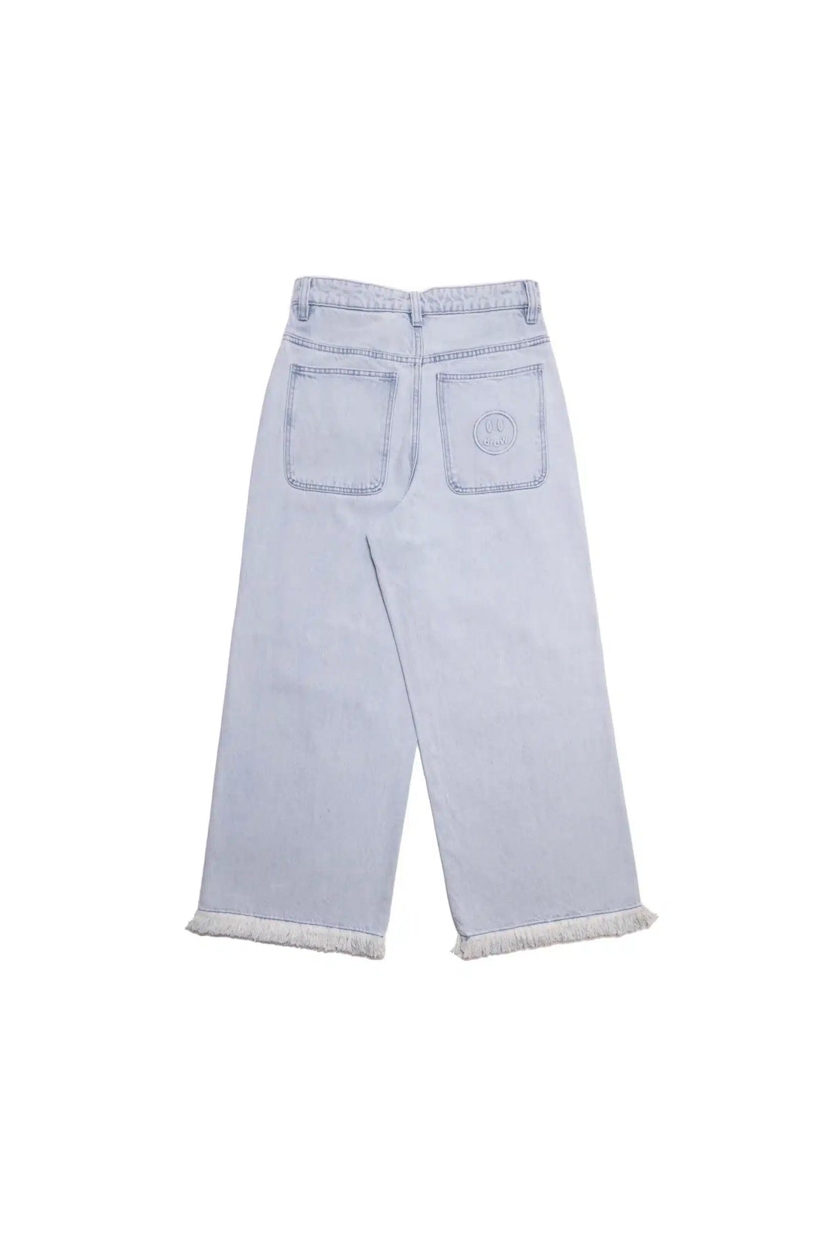 House of Drew Ultra Wide Leg Jean Distressed Vintage Indigo