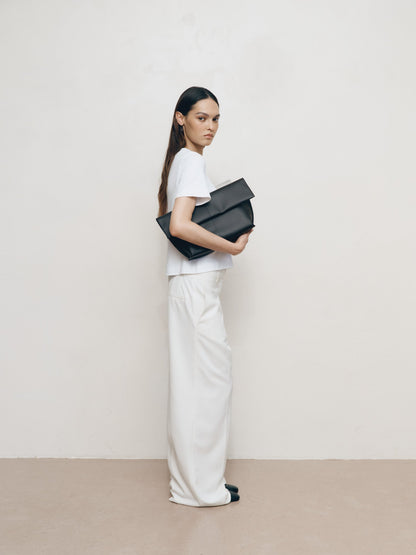 Freja Seamed Clutch Black