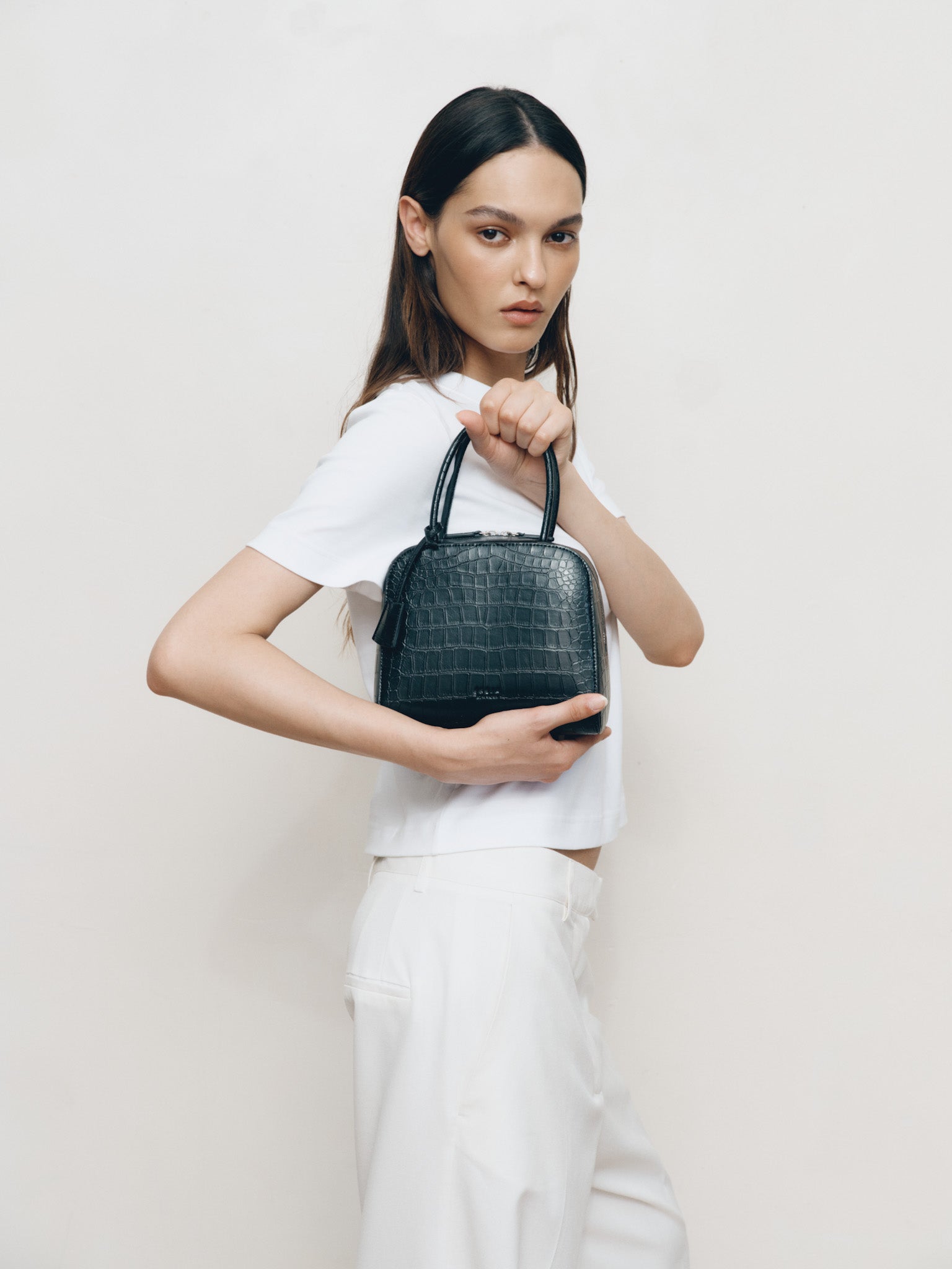 Freja Miro Bag Black Croc