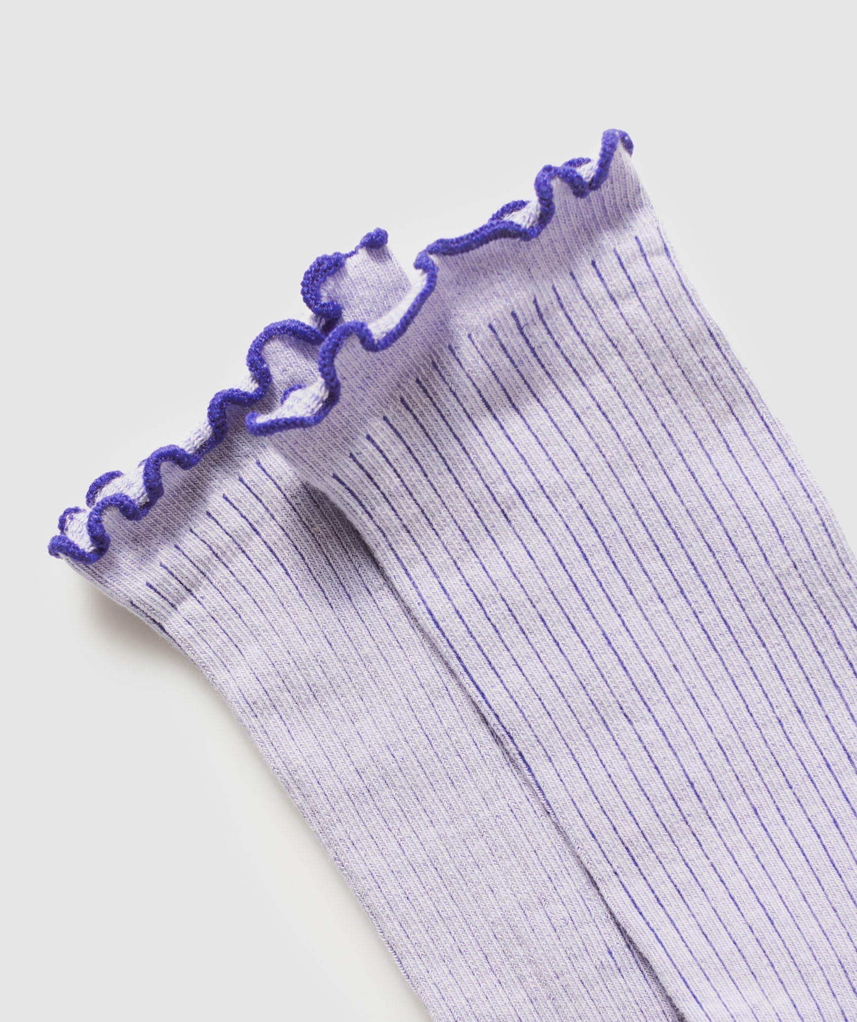 Women's Gymshark Frill Crew Single Sock Fresh Lilac