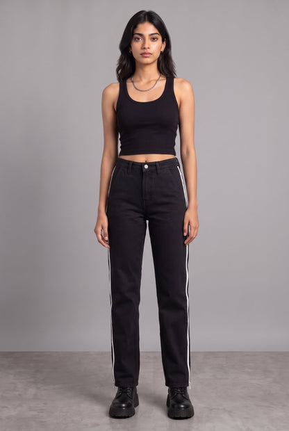 DAY TO NIGHT DENIM BLACK WOMEN'S PANT [50/50 LIMITED EDITION]