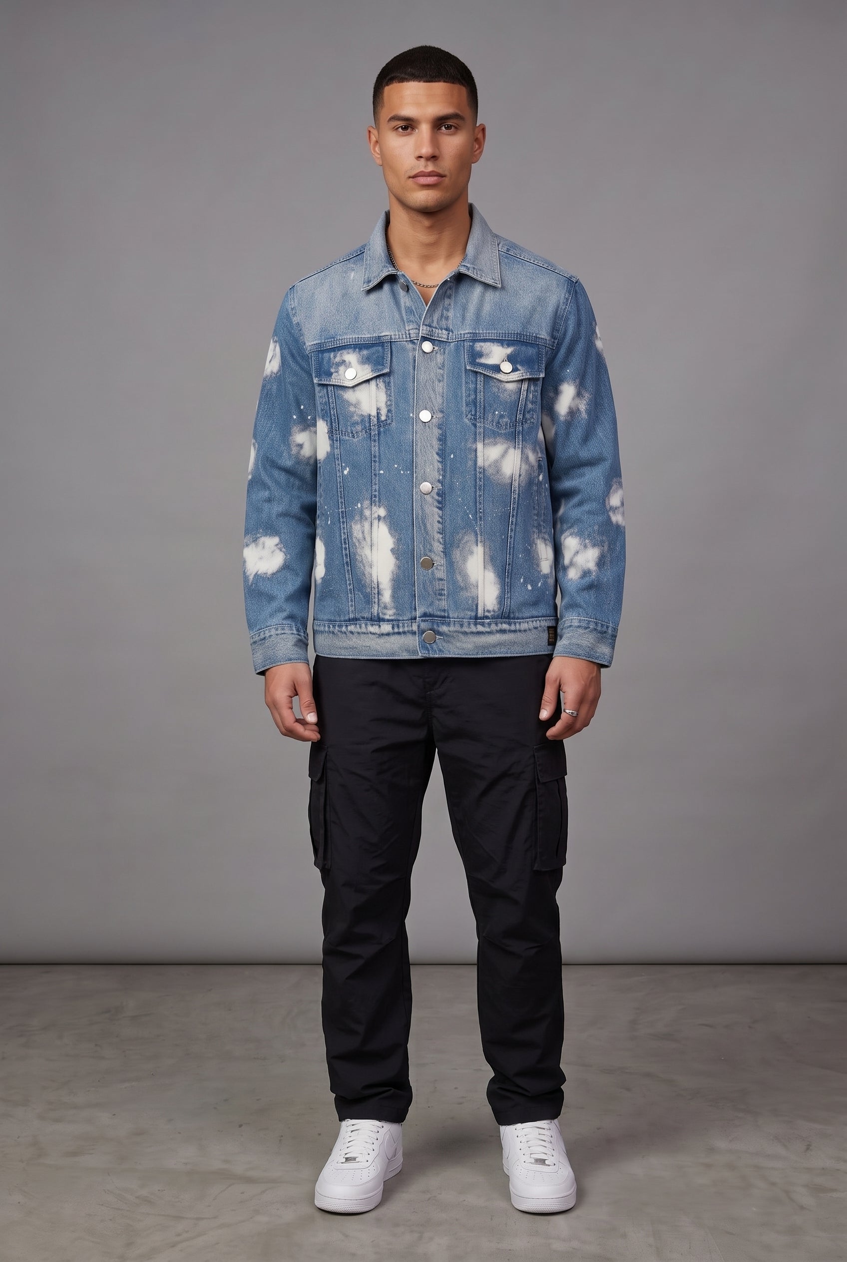 BLUE CLOUD DENIM MEN'S JACKET