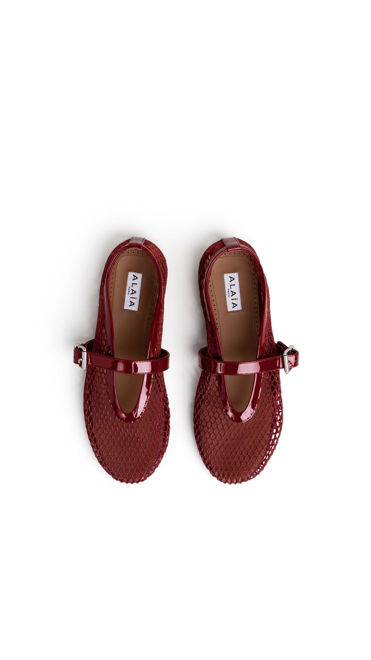 Alaïa Ballet Flats In Fishnet