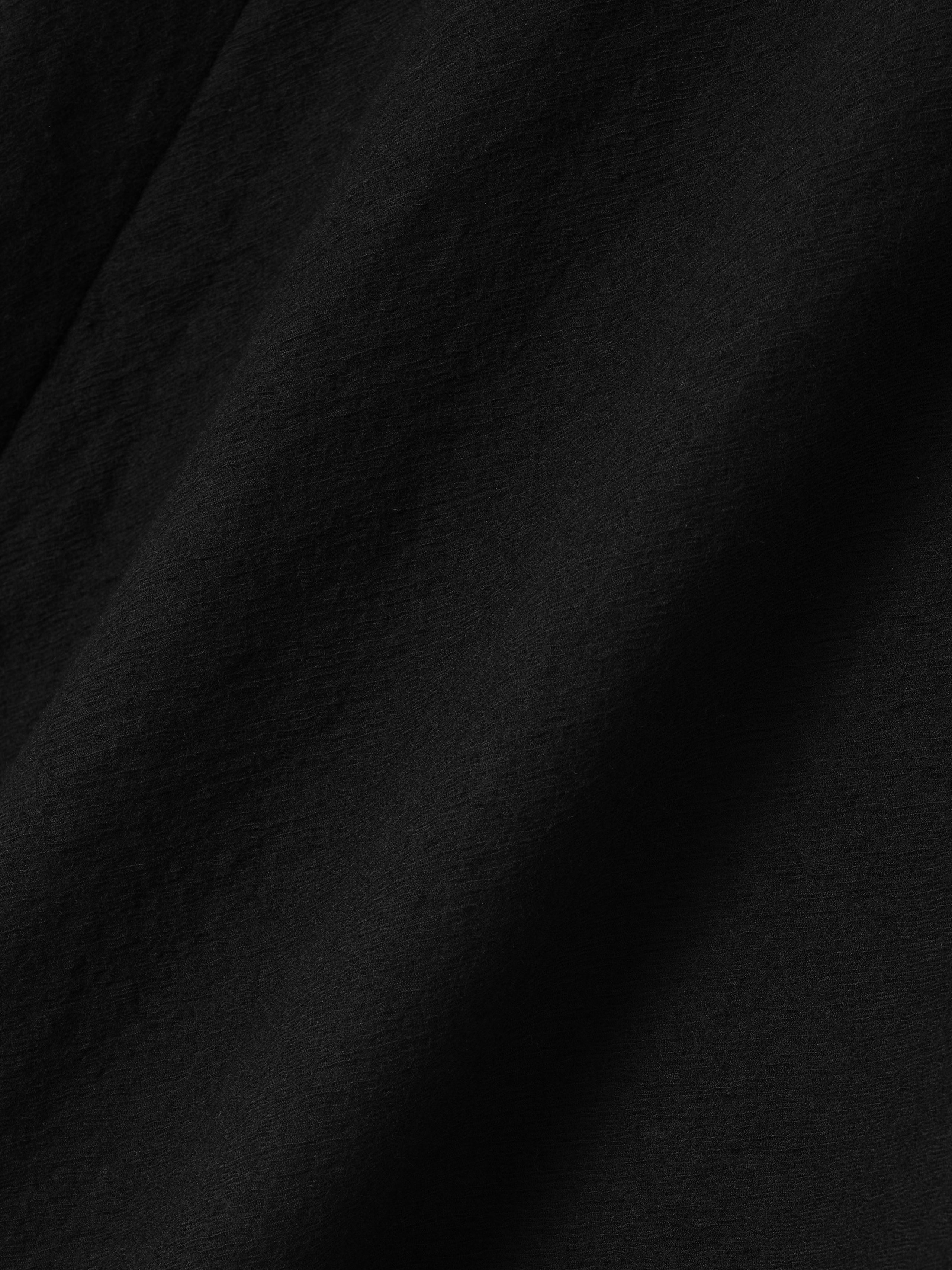 Essentials Virgin Wool Polo Shirt Black