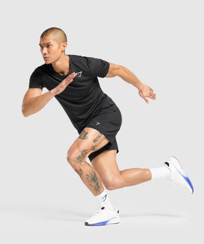 Gymshark Keep Showing Up 7" Shorts Black