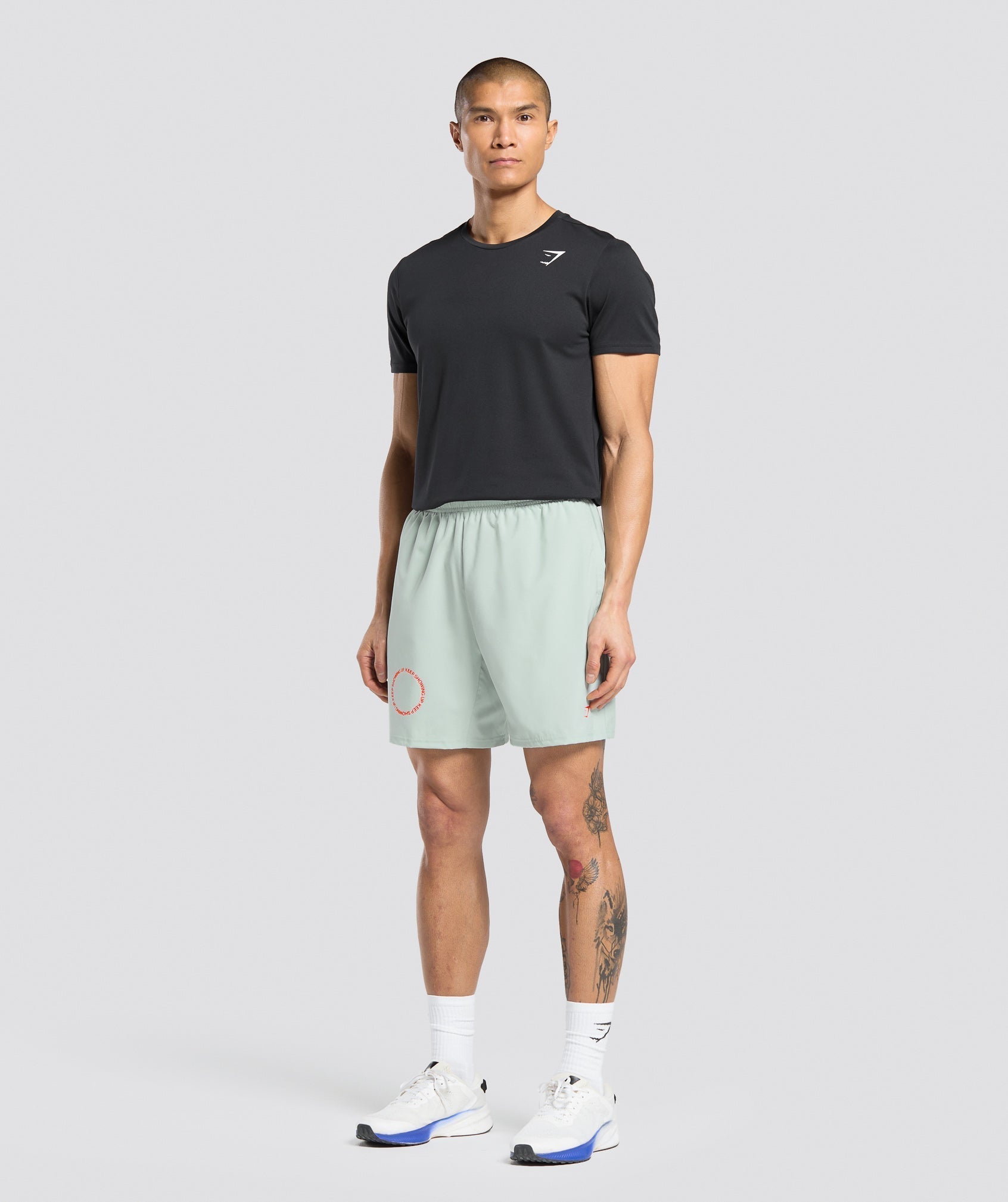 Gymshark Keep Showing Up 7" Shorts Morning Blue