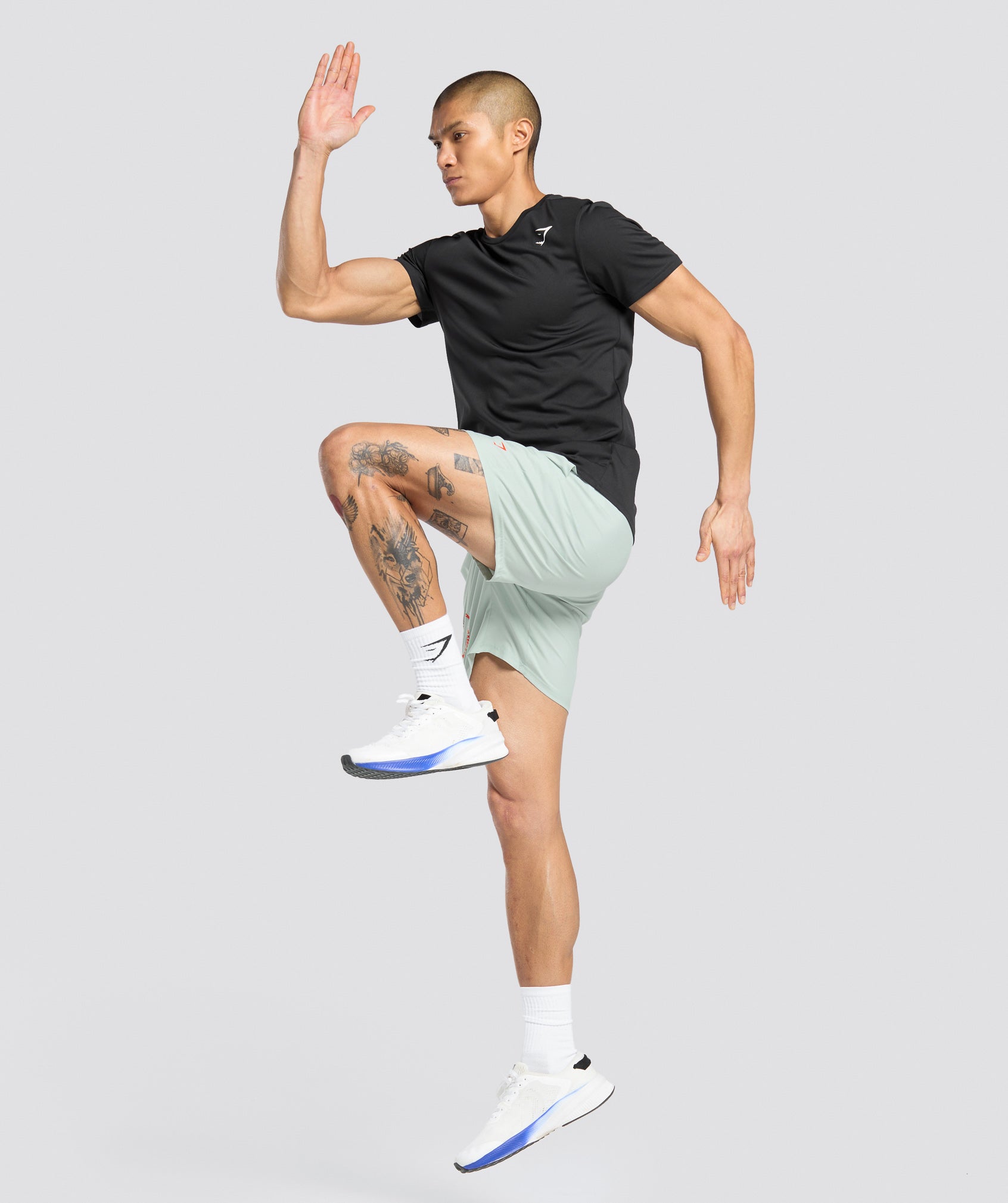 Gymshark Keep Showing Up 7" Shorts Morning Blue