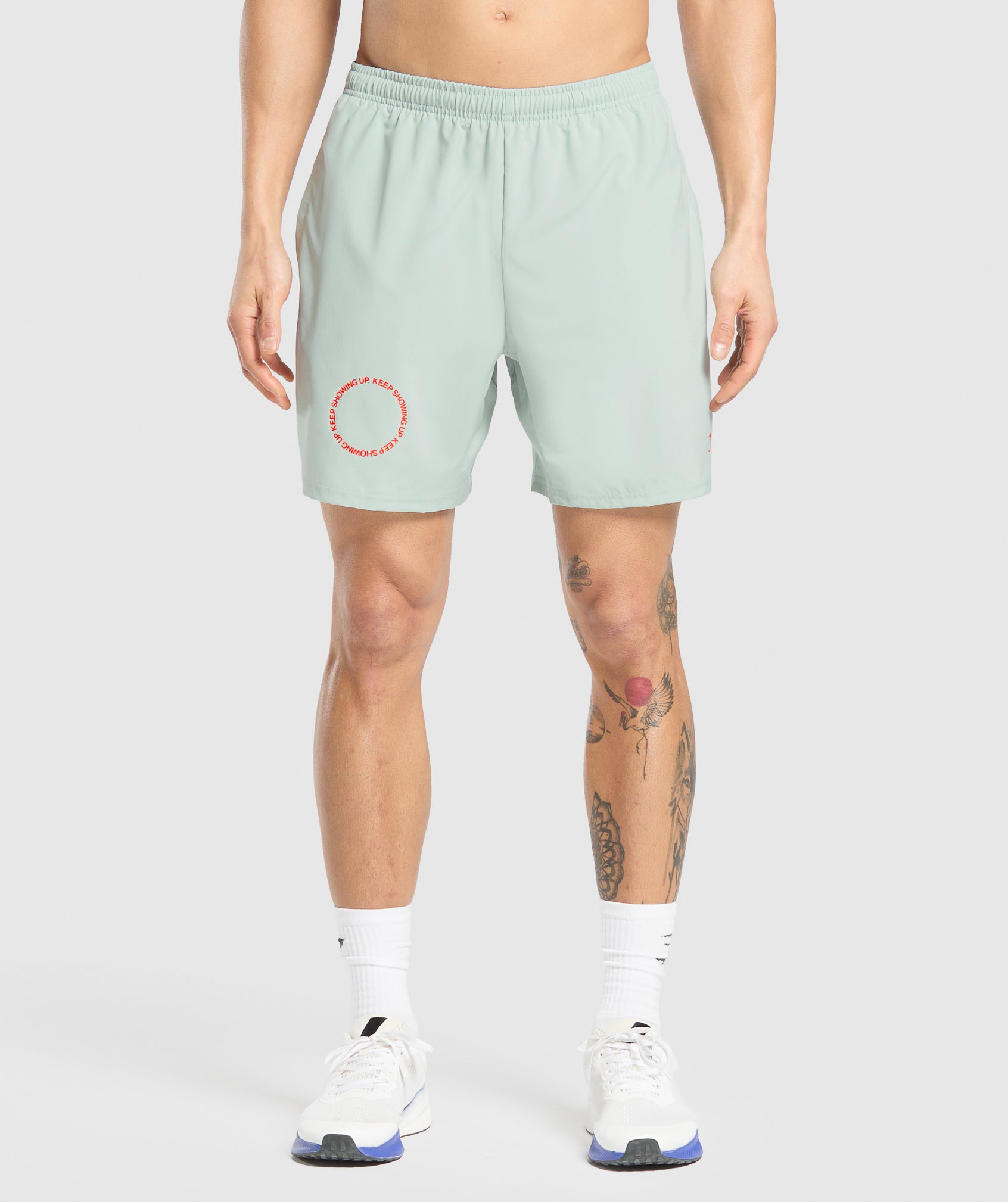 Gymshark Keep Showing Up 7" Shorts Morning Blue