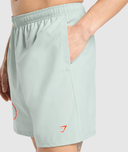 Gymshark Keep Showing Up 7" Shorts Morning Blue