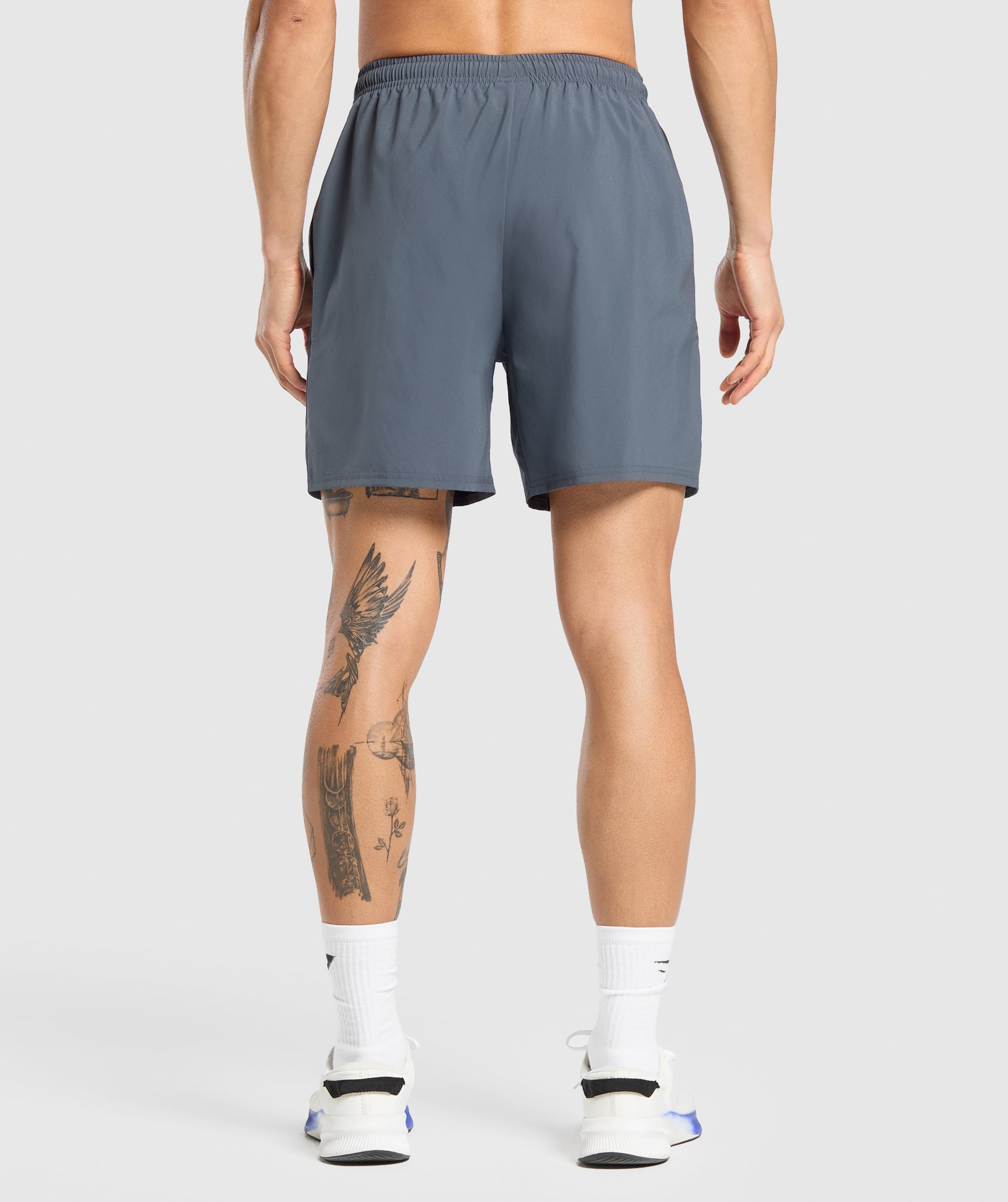 Gymshark Keep Showing Up 7" Shorts Titanium Blue