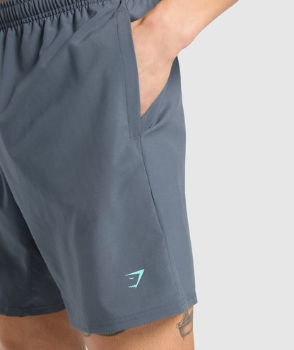 Gymshark Keep Showing Up 7" Shorts Titanium Blue