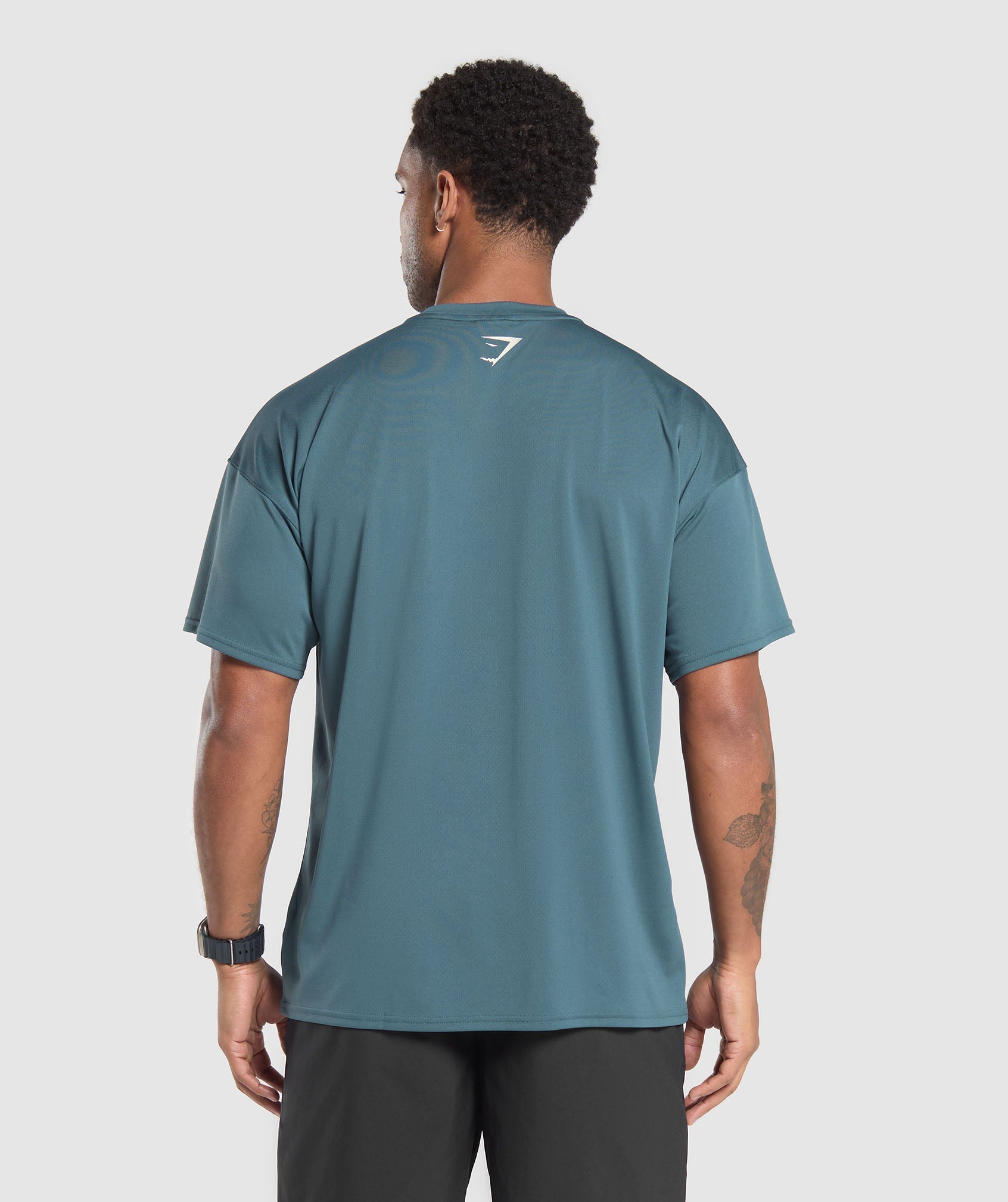 Gymshark Script Graphic T-Shirt Cargo Blue