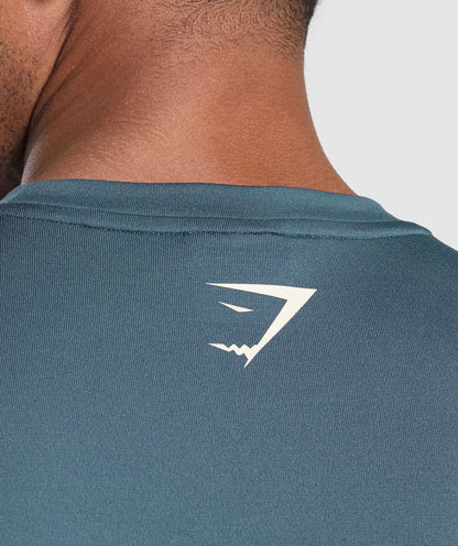 Gymshark Script Graphic T-Shirt Cargo Blue