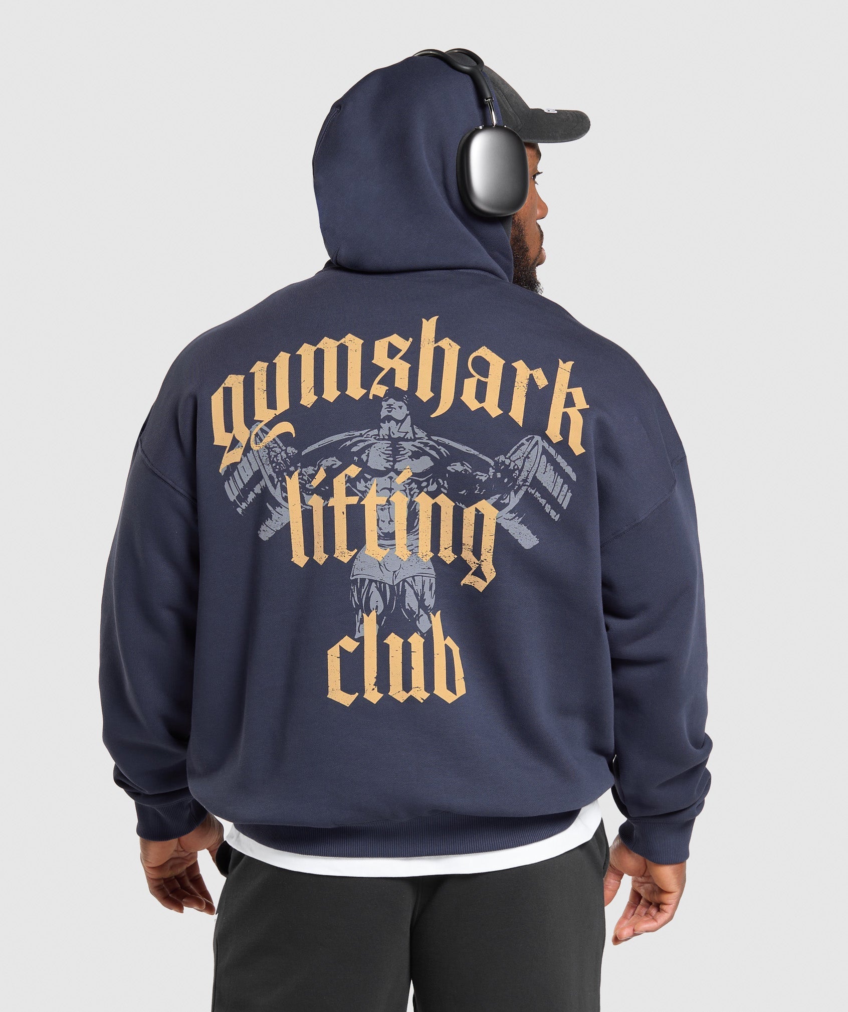 Gymshark Lifting Club Hoodie Heavy Blue