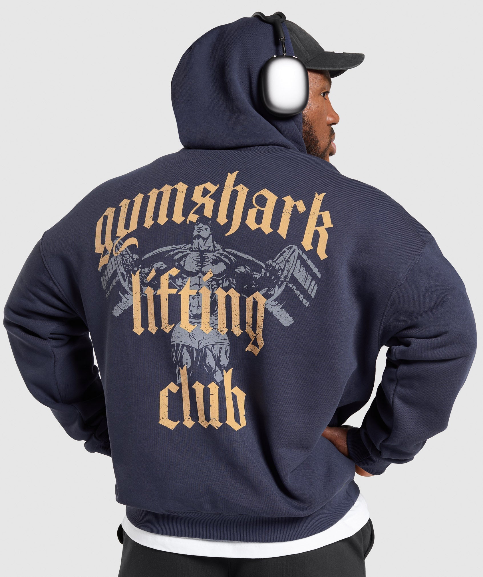 Gymshark Lifting Club Hoodie Heavy Blue