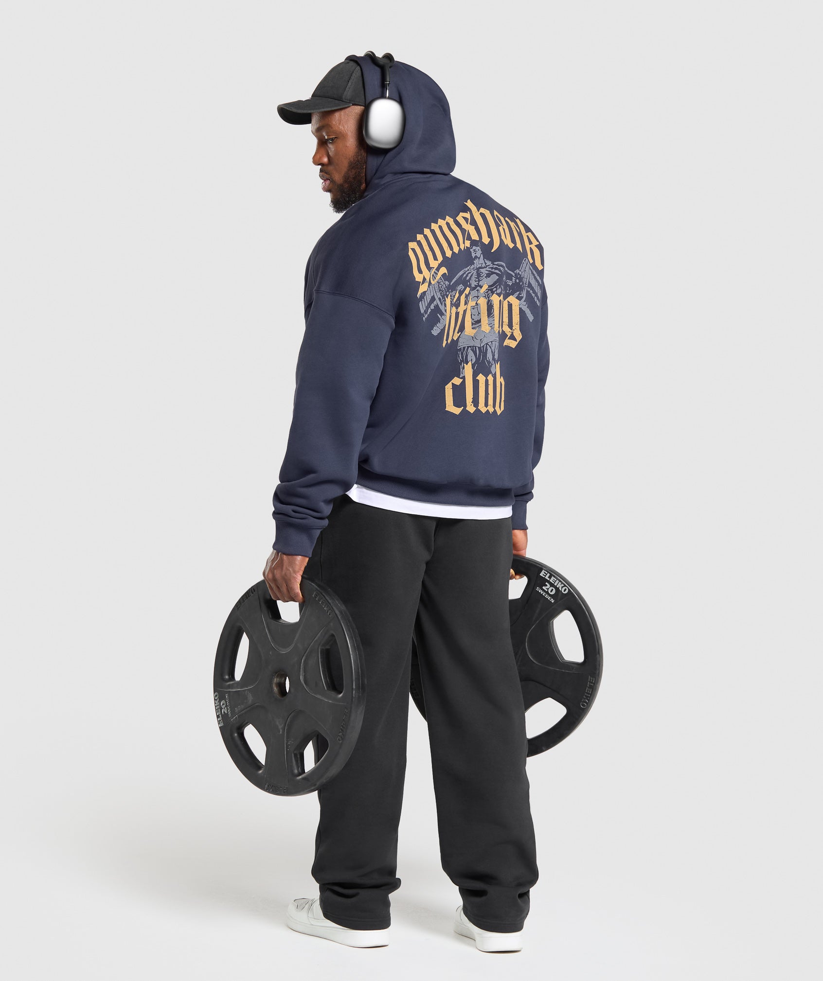 Gymshark Lifting Club Hoodie Heavy Blue