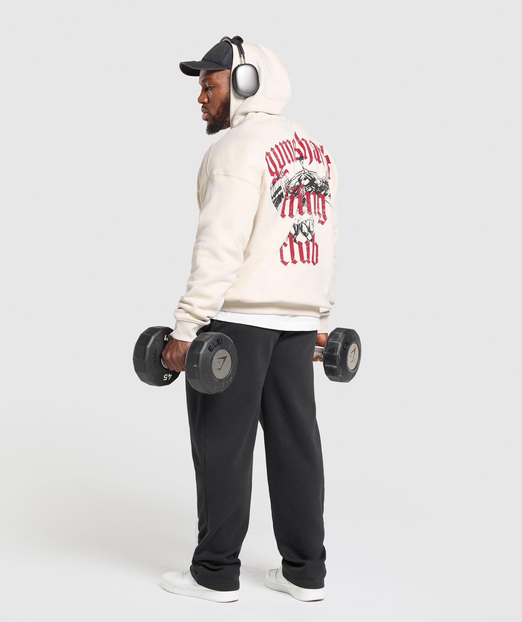 Gymshark Lifting Club Hoodie Oat White