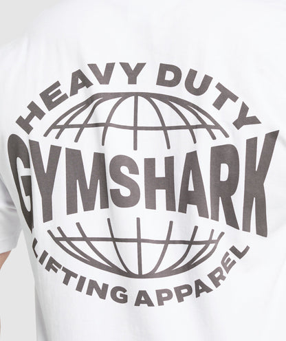 Gymshark Heavy Duty Apparel T-Shirt White