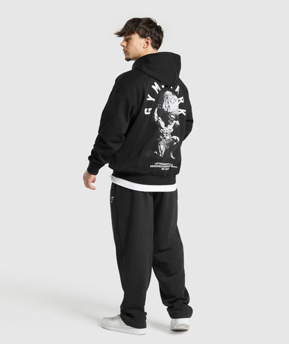 Gymshark Atlas Zip Up Hoodie Black