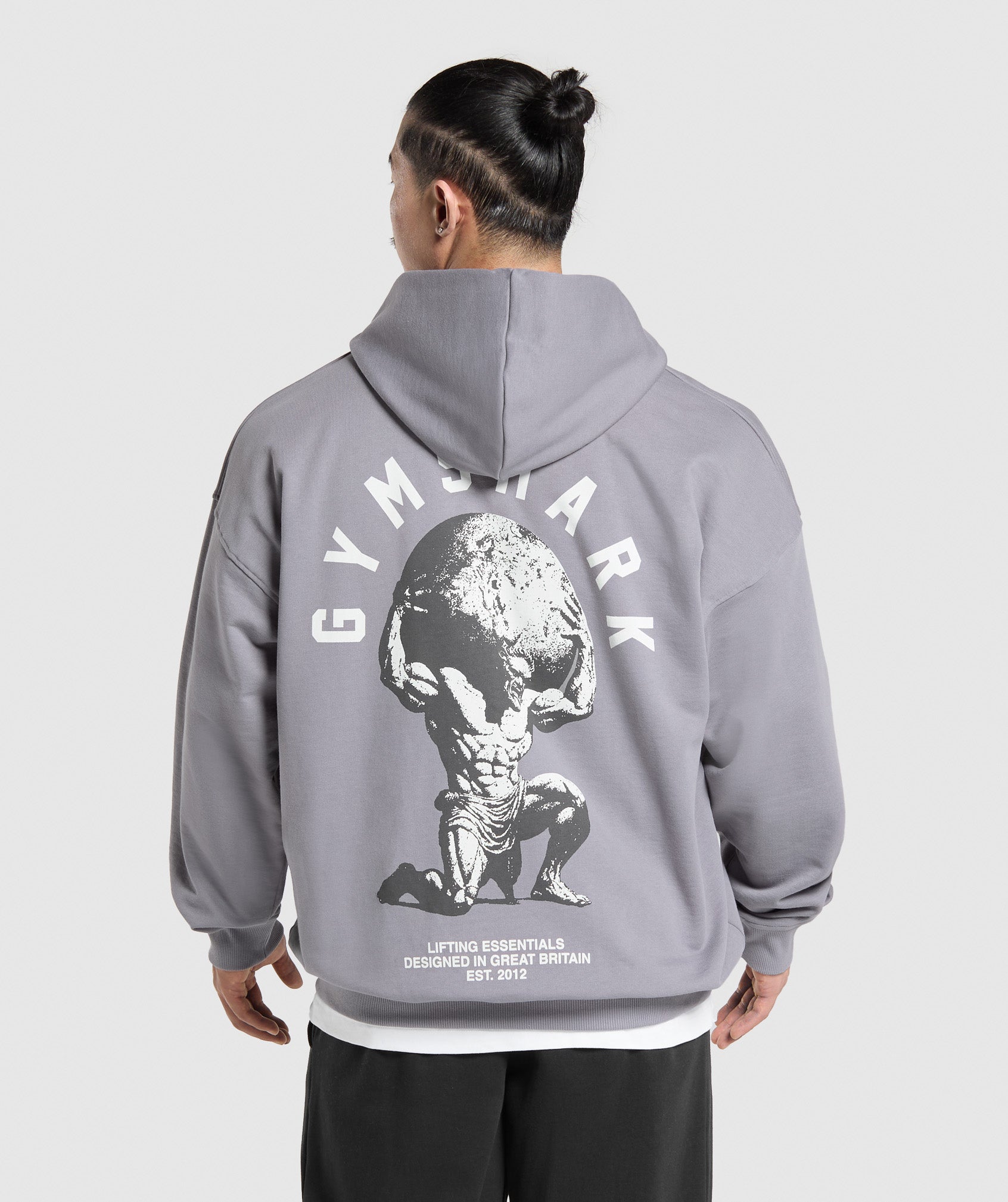 Gymshark Atlas Zip Up Hoodie Medium Grey