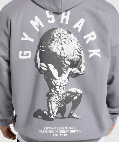 Gymshark Atlas Zip Up Hoodie Medium Grey