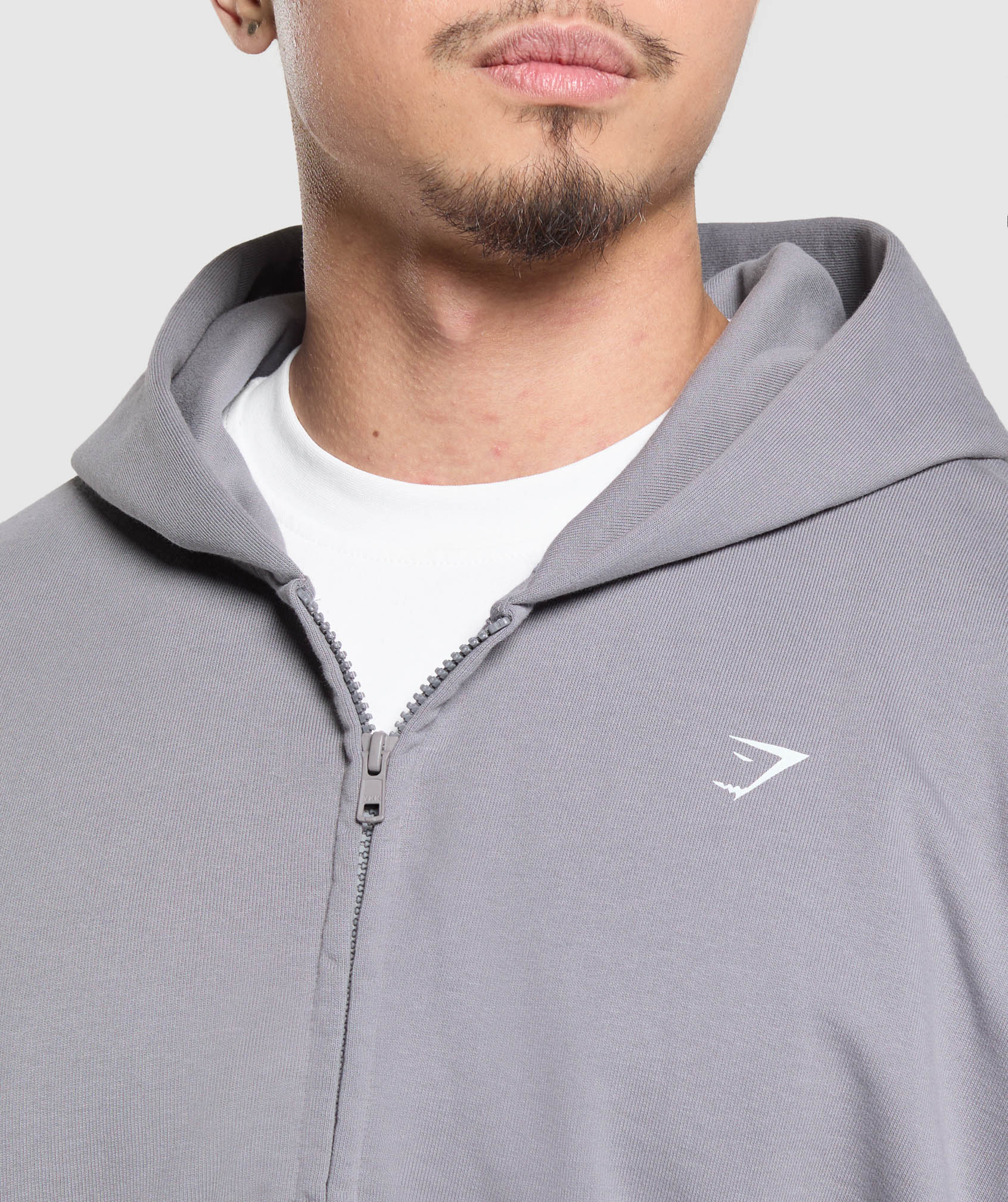 Gymshark Atlas Zip Up Hoodie Medium Grey