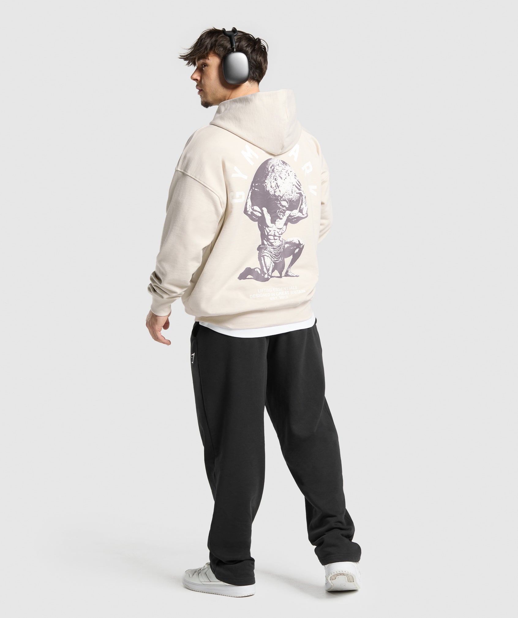 Gymshark Atlas Zip Up Hoodie Oat White