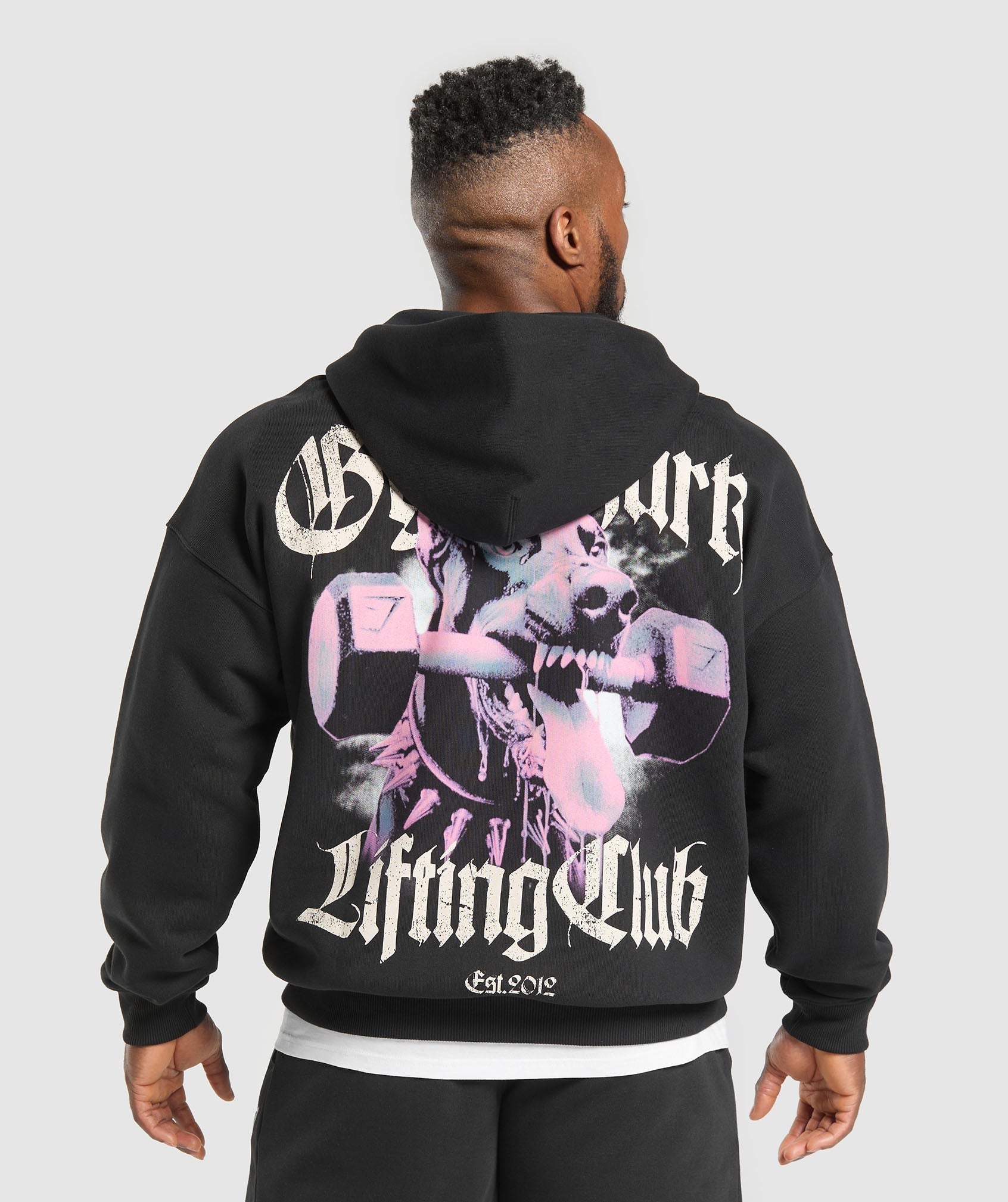 Gymshark Doberman Graphic Hoodie Black
