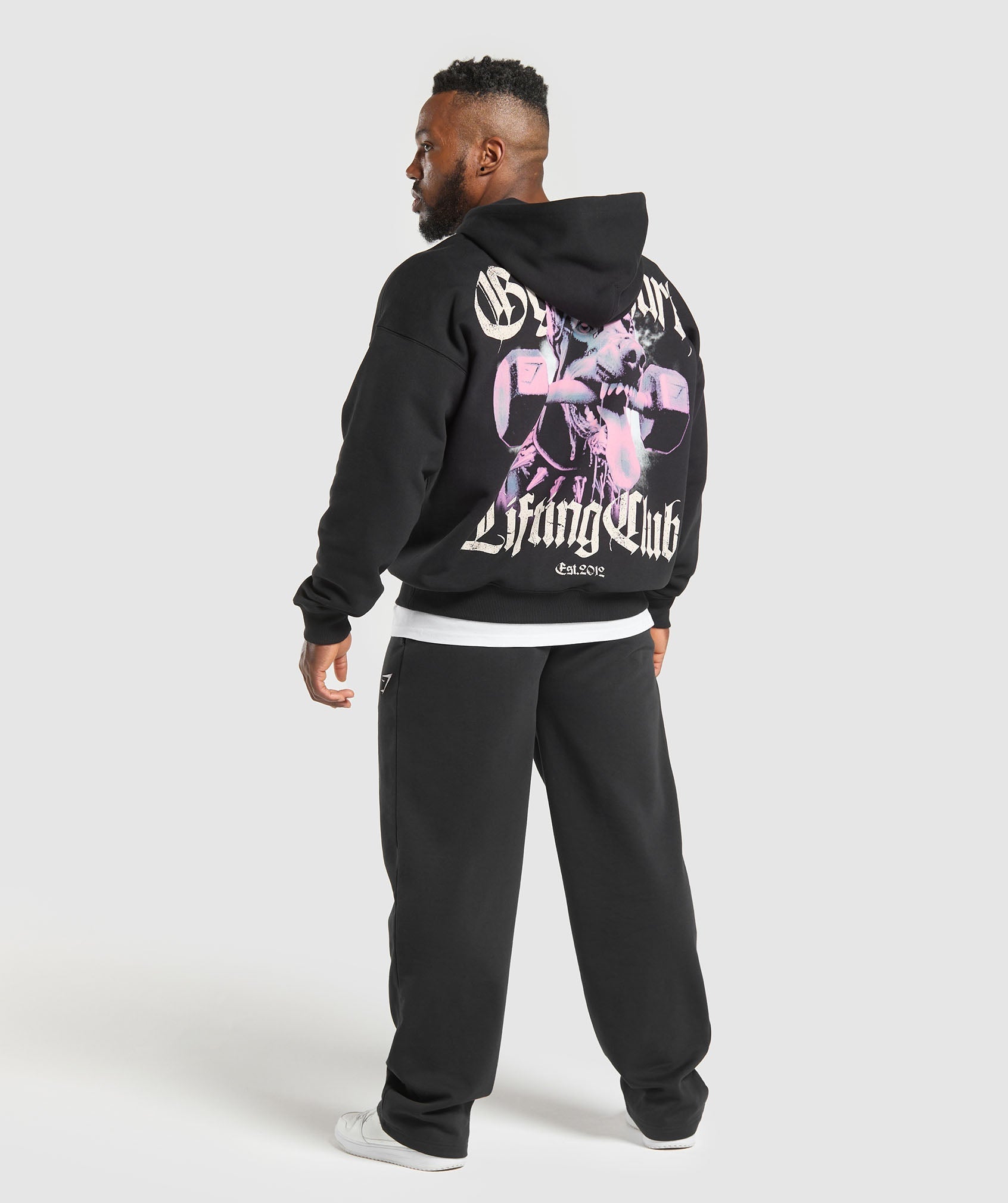 Gymshark Doberman Graphic Hoodie Black