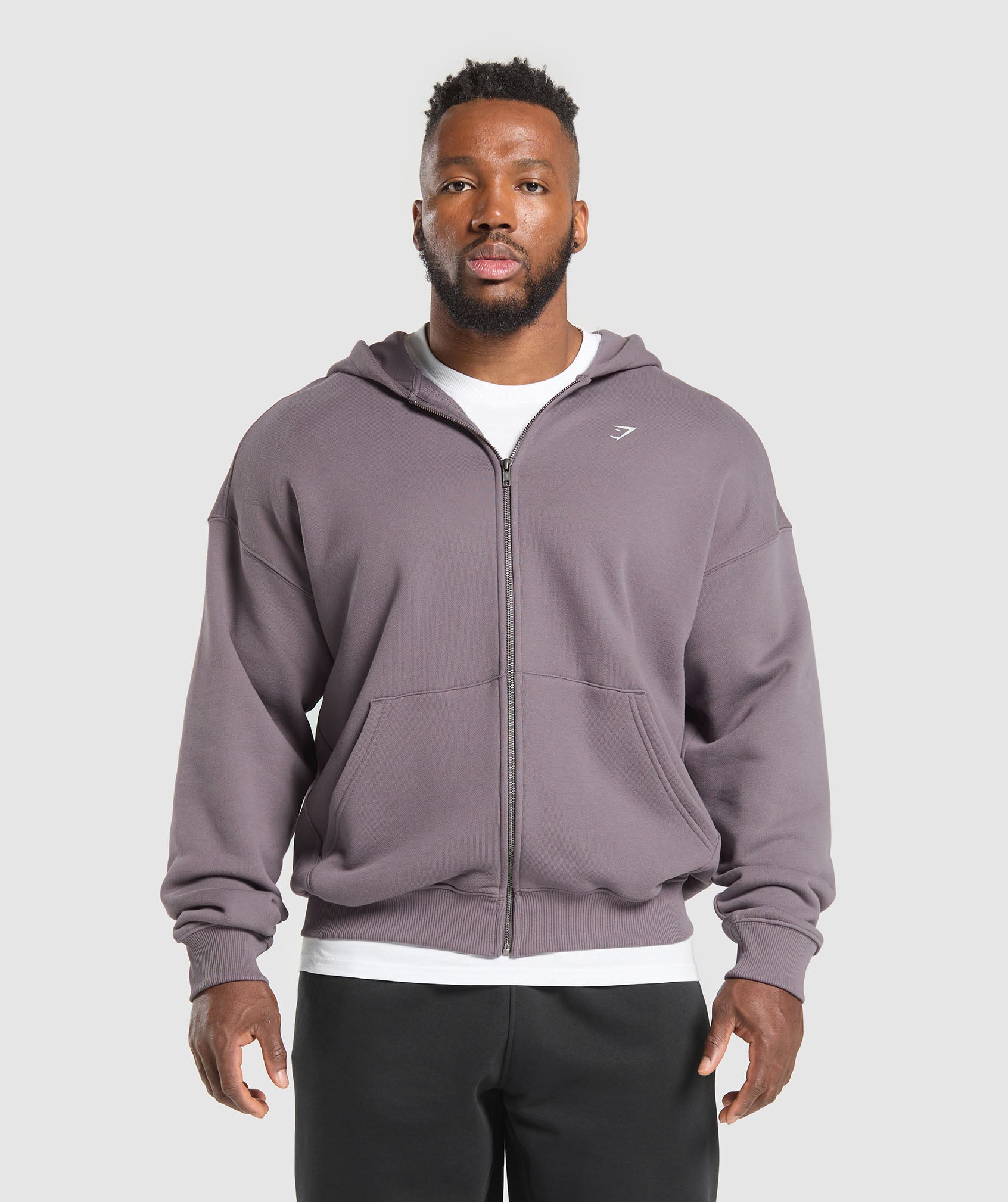 Gymshark Doberman Graphic Hoodie Brushed Purple