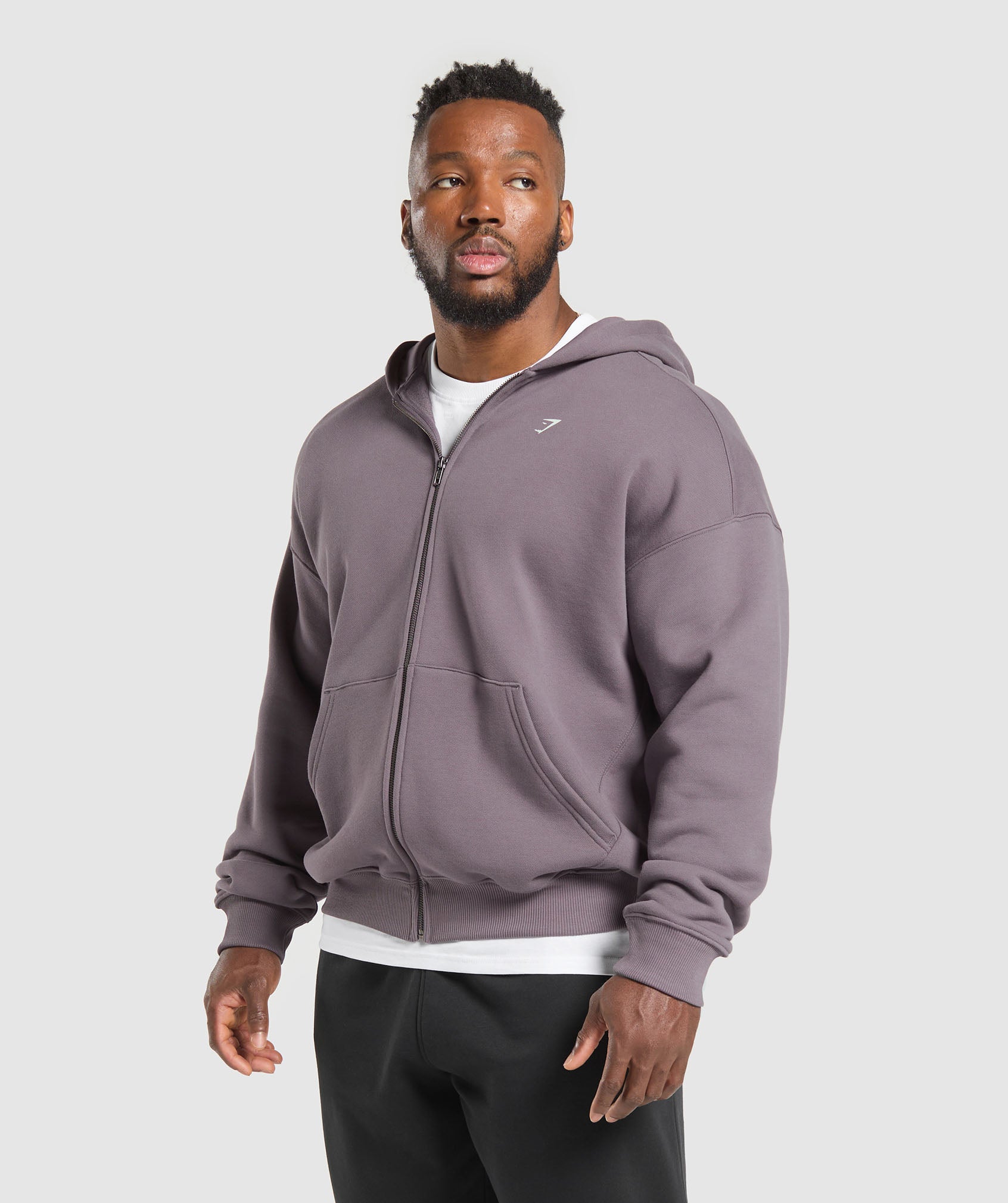 Gymshark Doberman Graphic Hoodie Brushed Purple