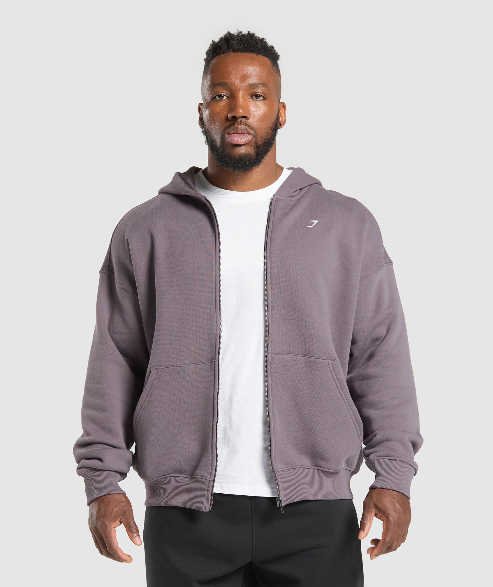 Gymshark Doberman Graphic Hoodie Brushed Purple