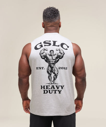 Gymshark Heavy Duty Tank Light Grey Core Marl