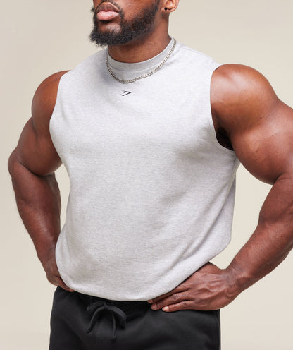 Gymshark Heavy Duty Tank Light Grey Core Marl