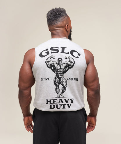 Gymshark Heavy Duty Tank Light Grey Core Marl