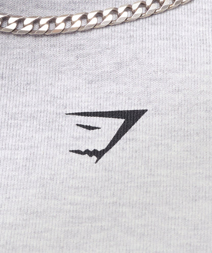 Gymshark Heavy Duty Tank Light Grey Core Marl