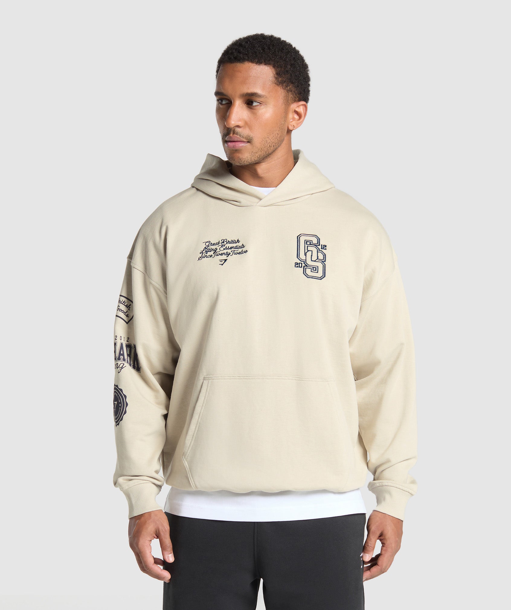 Gymshark Lifting Essentials Hoodie Pebble Grey