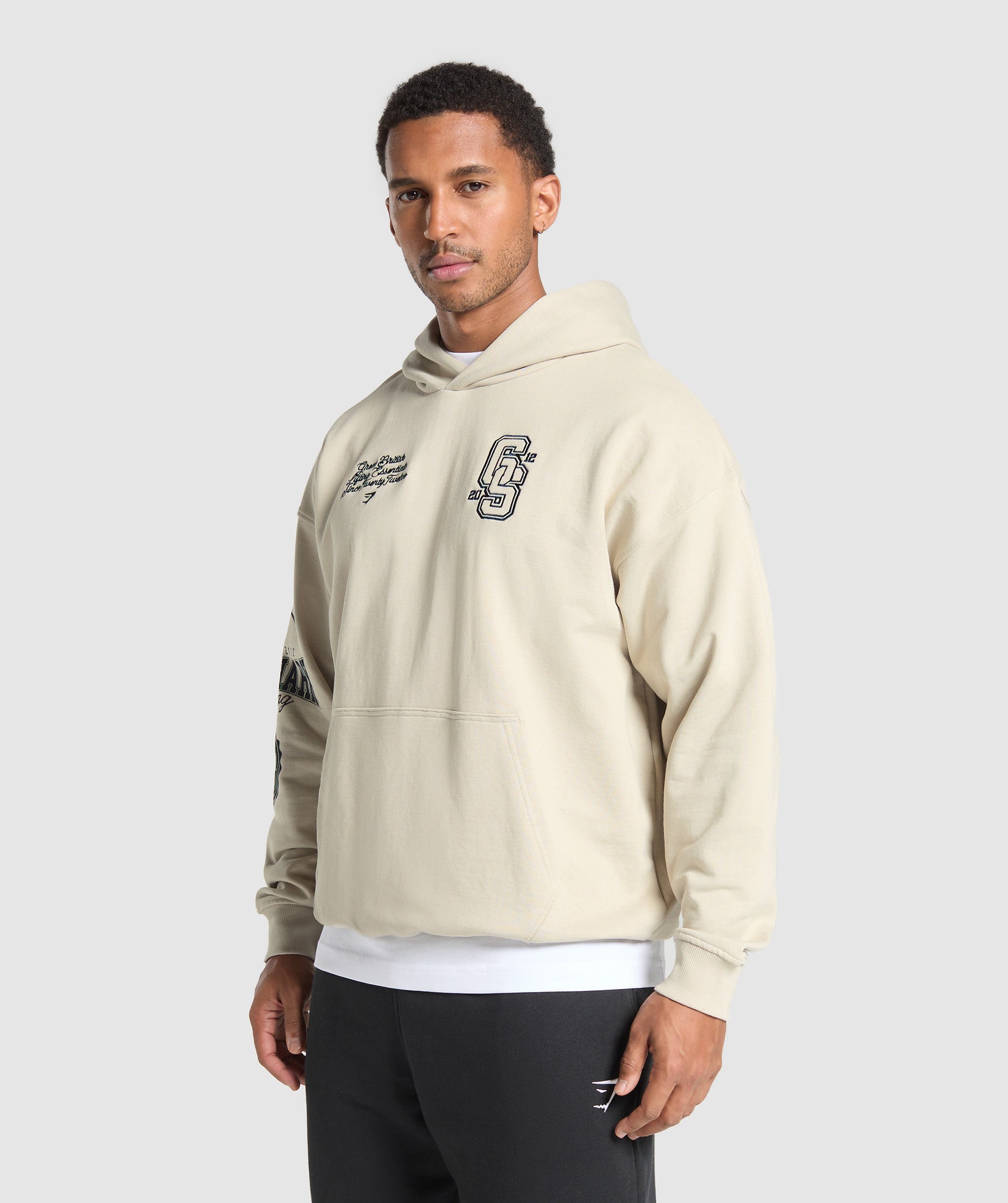 Gymshark Lifting Essentials Hoodie Pebble Grey