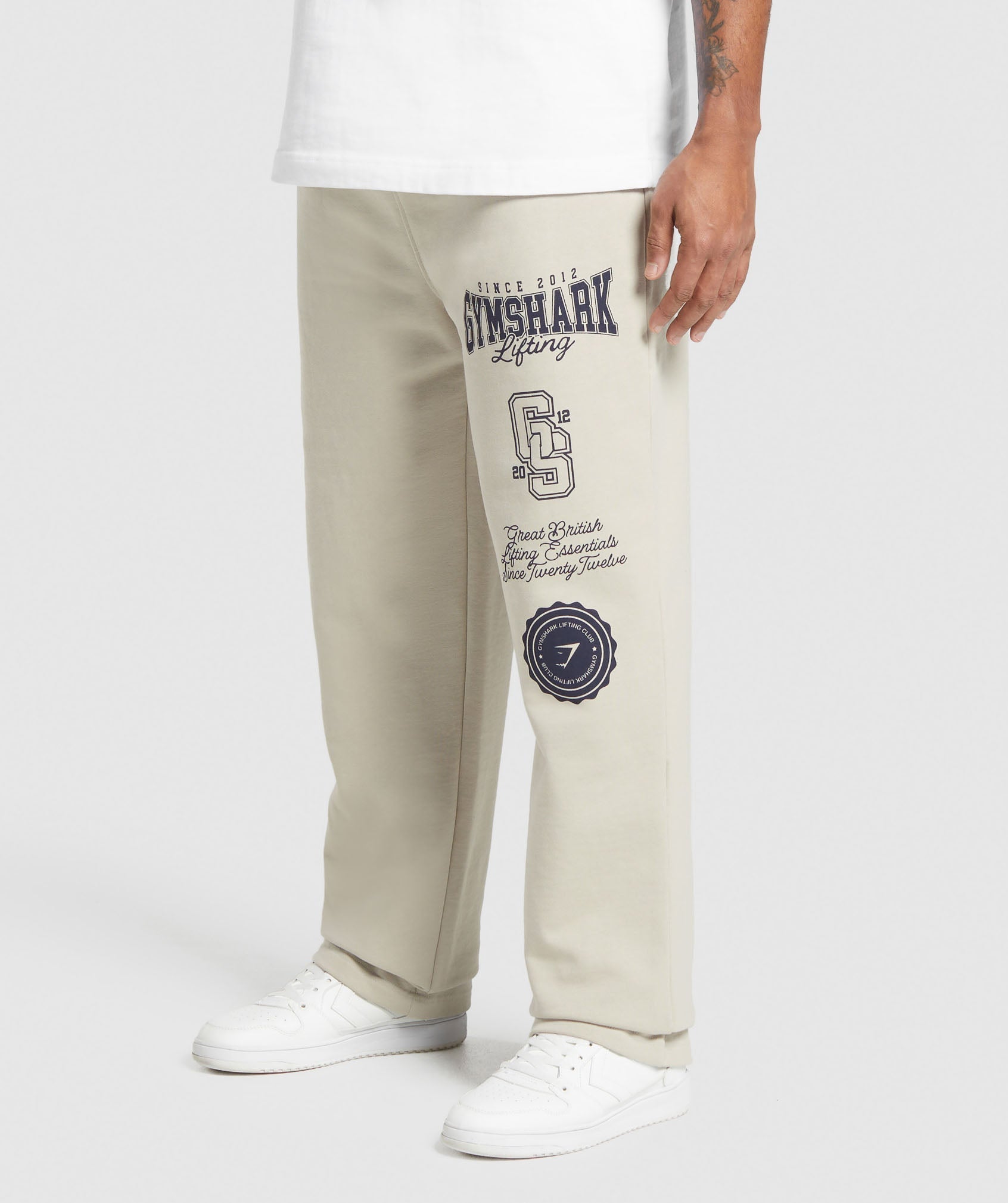 Gymshark Lifting Essentials Straight Leg Pant Pebble Grey