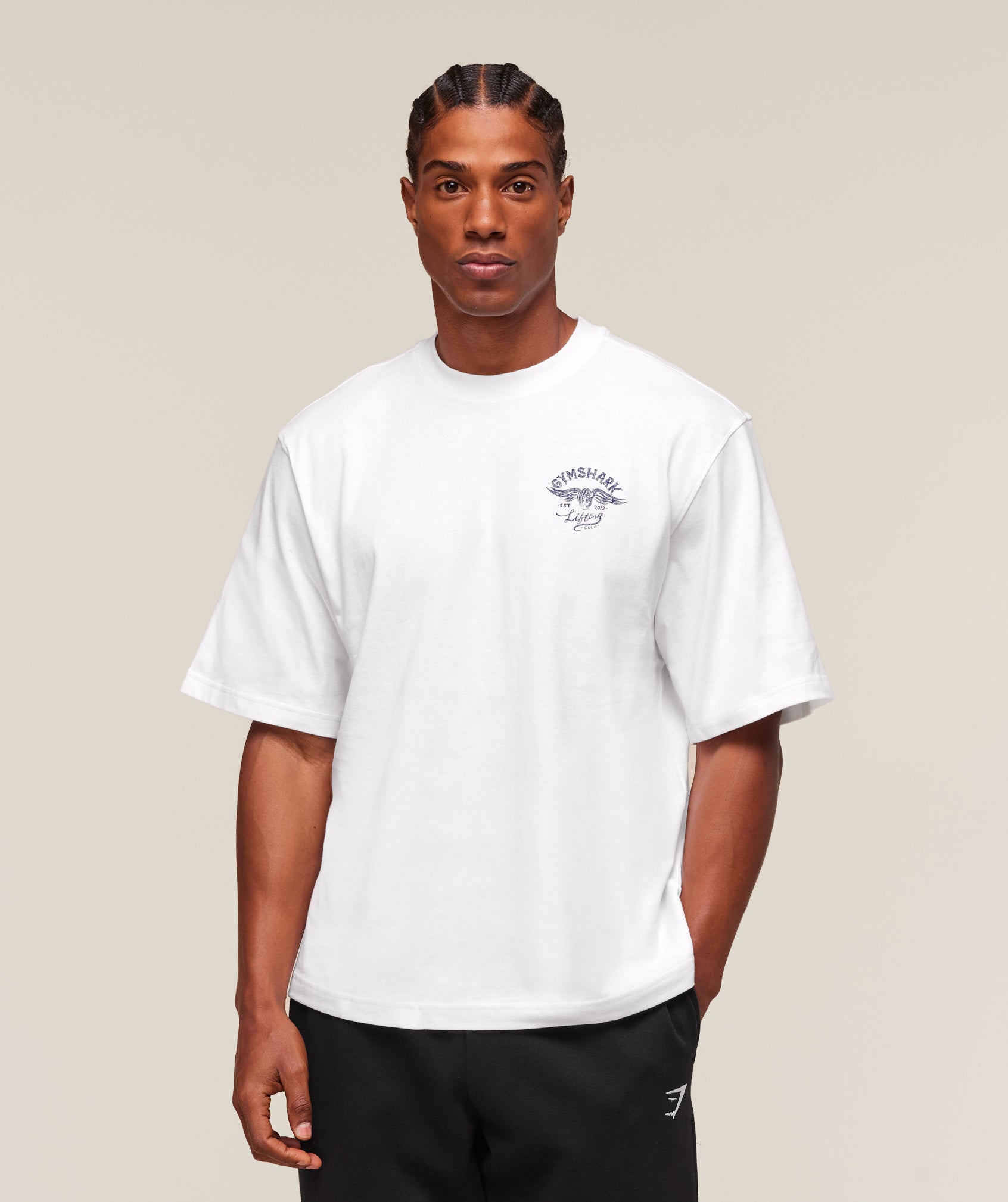 Gymshark Flying Weights T-Shirt White