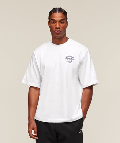 Gymshark Flying Weights T-Shirt White